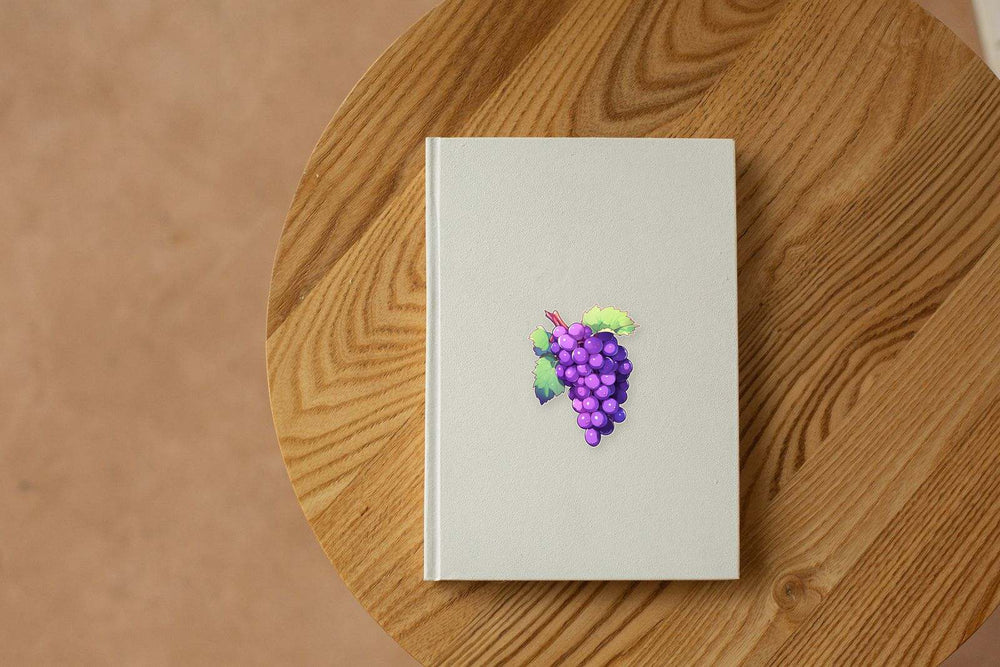 Purple Bunch of Grapes Sticker