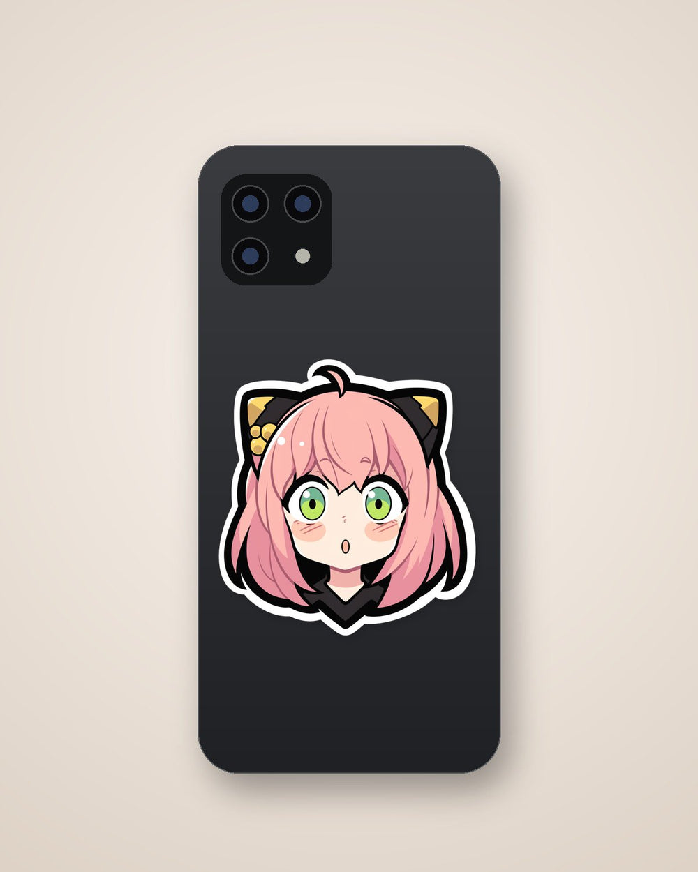 Surprised Anya Forger Fat Stroke Sticker