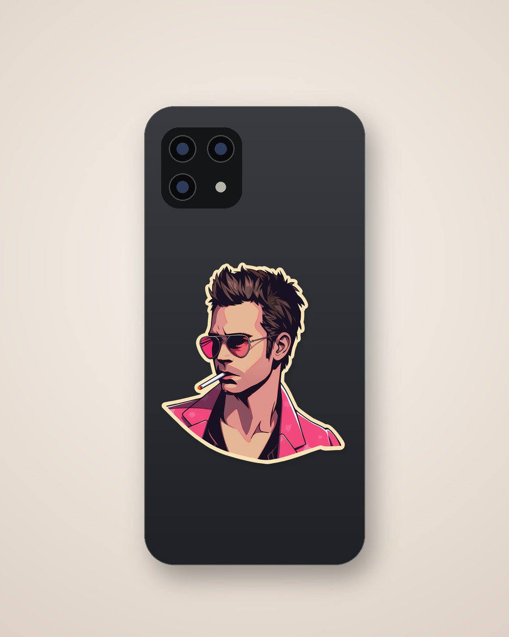 Fight Club Tyler Durden with Cigarette Sticker