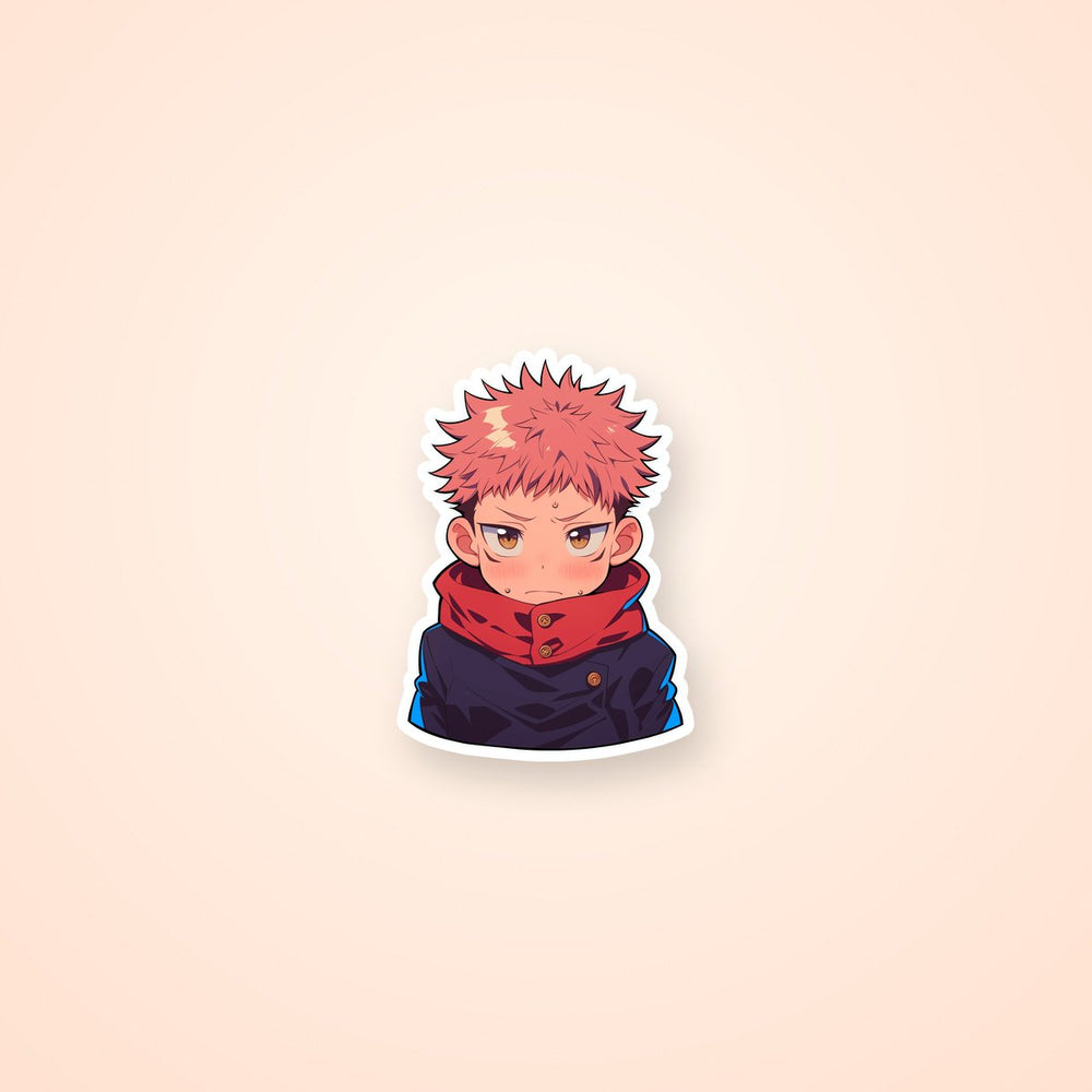 Chibi Yuji Itadori Jujutsu Kaisen Anime Sticker