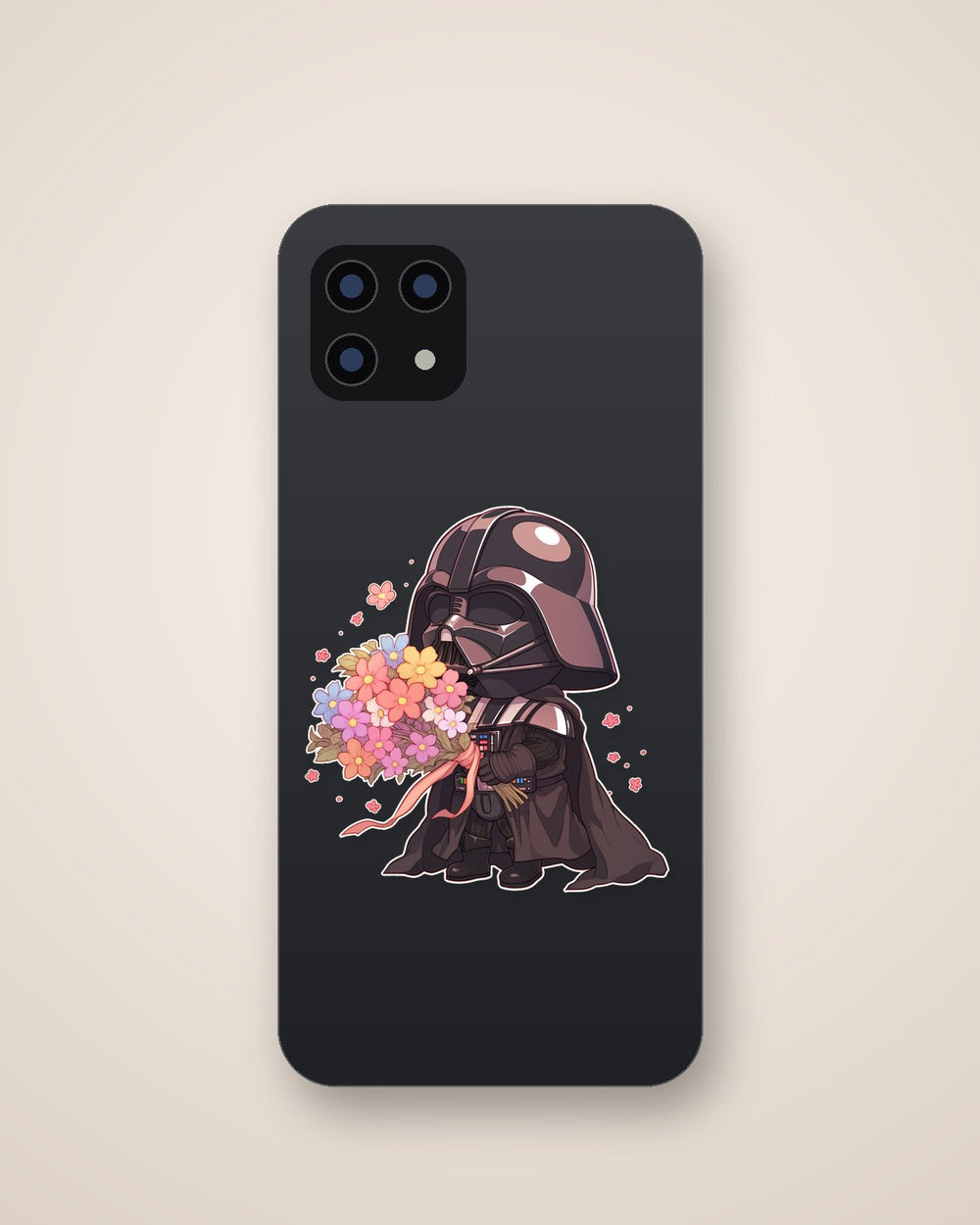 Darth Vader Flower Bouquet Chibi Sticker