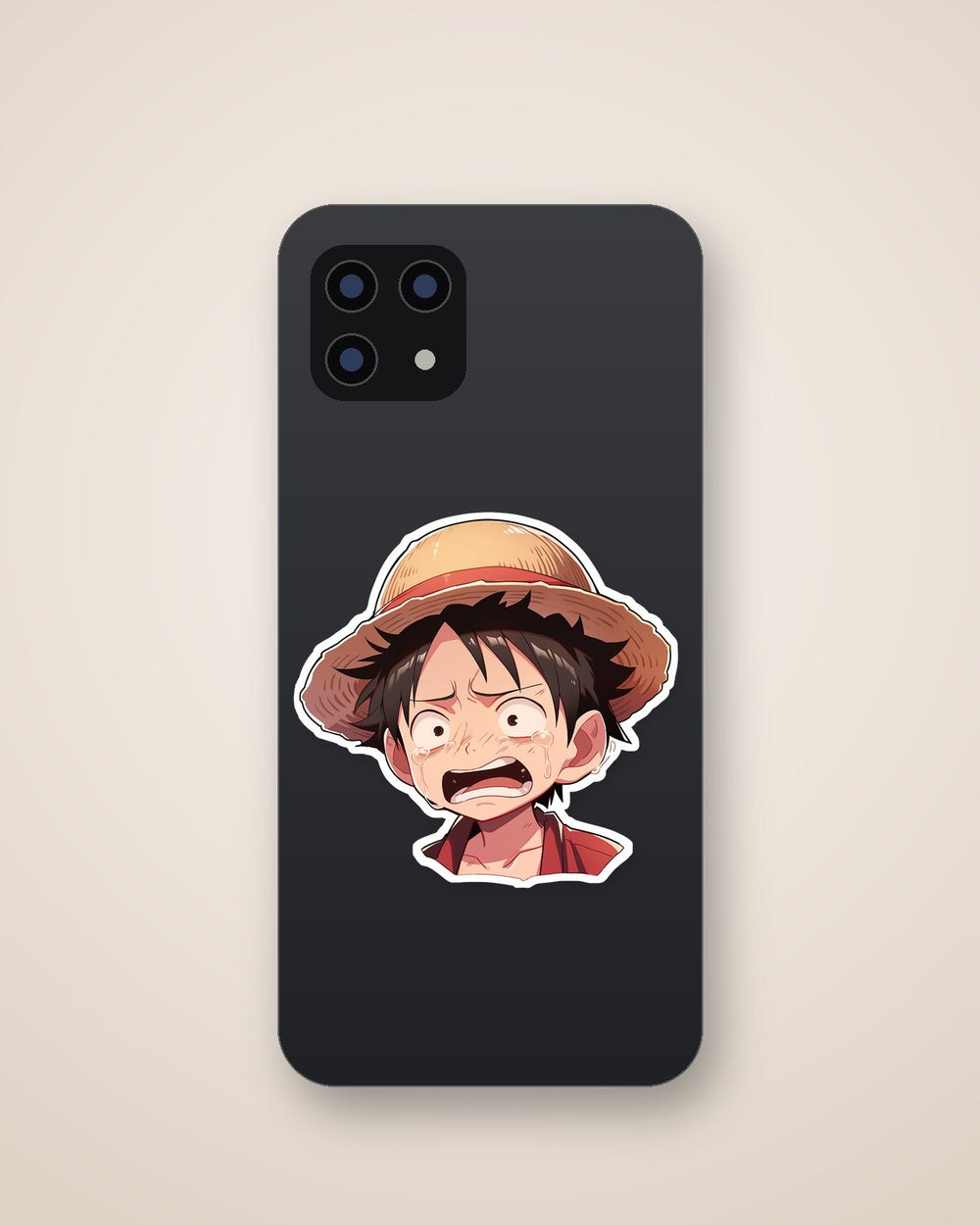 Crying Monkey D. Luffy One Piece Sticker