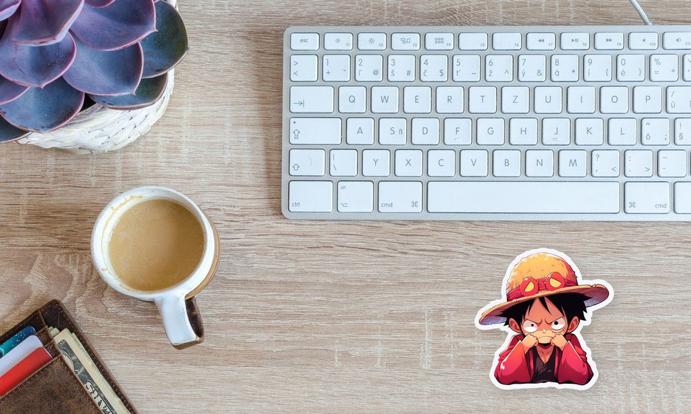One Piece Upset Monkey D. Luffy Sticker