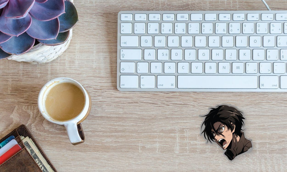 Aot Eren Jaeger Screams Sticker