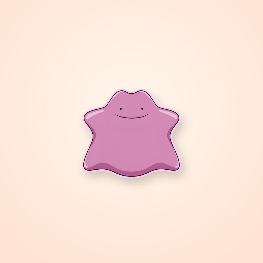Ditto Pokemon Purple Sticker