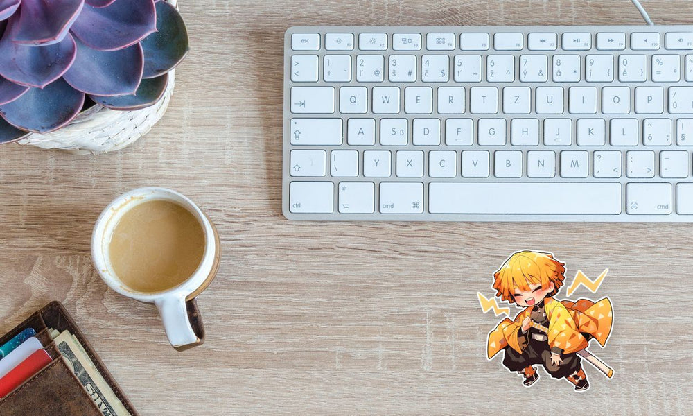 Zenitsu Agatsuma Lightning Demon Slayer Sticker