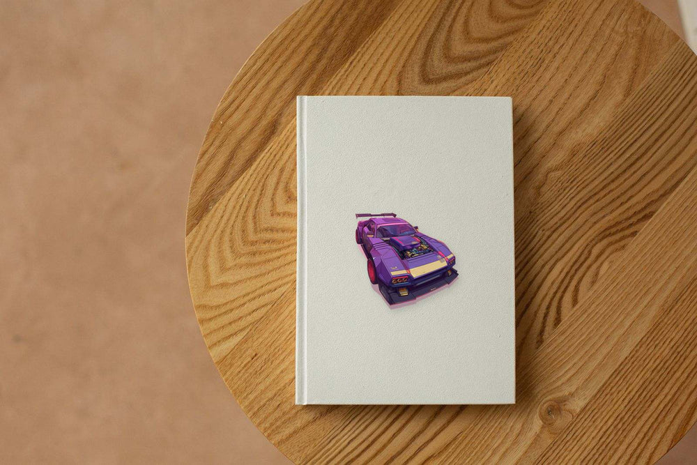 Cyberpunk Purple Car Sticker