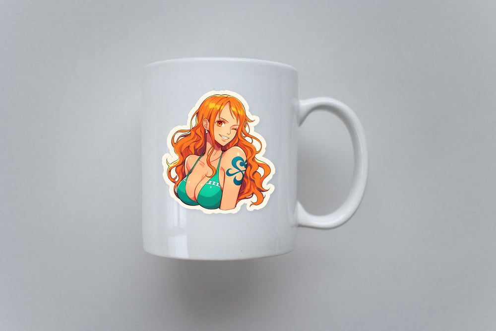 One Piece Nami Winking Sticker