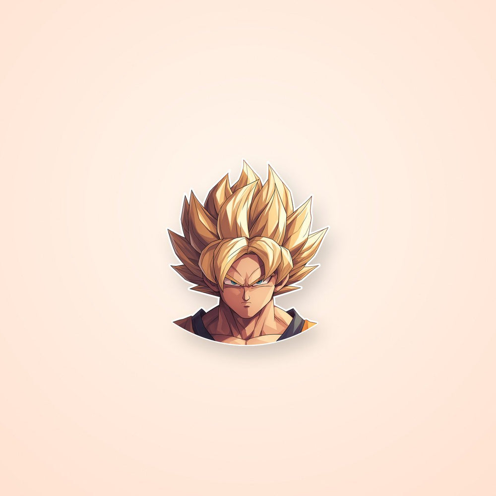 Dragon Ball Goku Super Saiyan Power Up Sticker