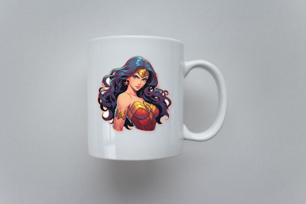 Wonder Woman Anime Style Sticker
