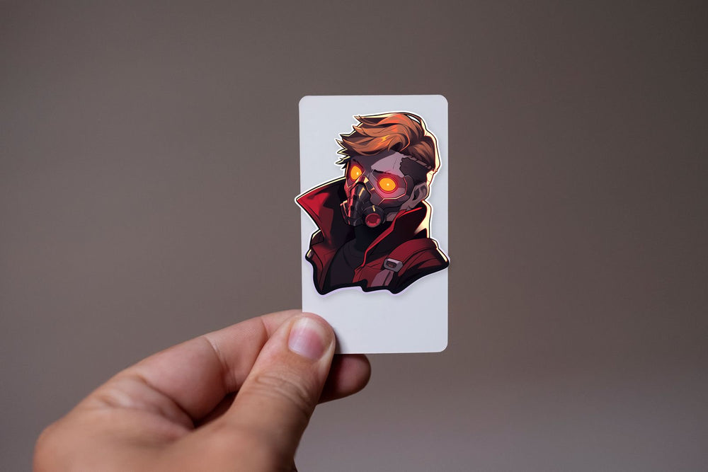 Aesthetic Star-Lord in Mask Marvel Sticker