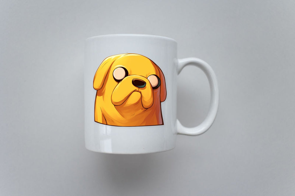 Surprised Jake the Dog Adventure Time Sticker
