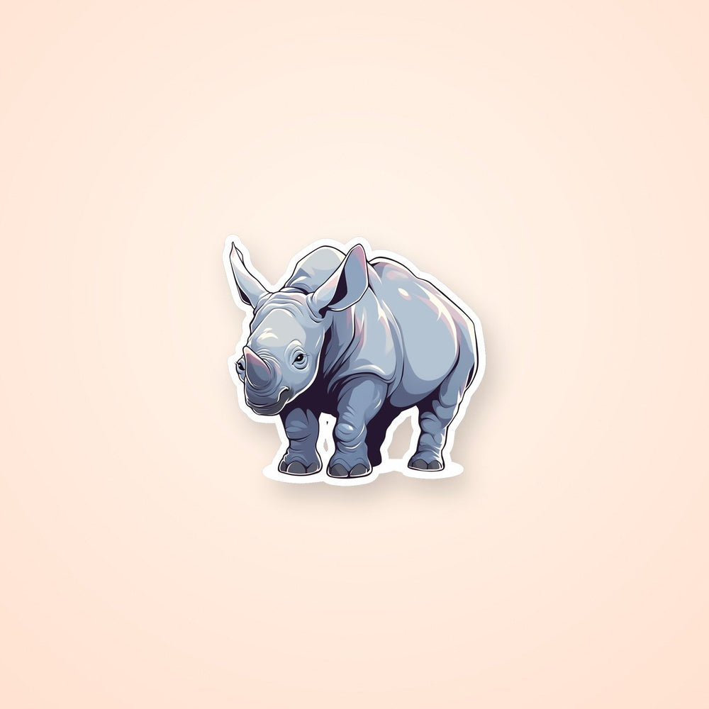 Aesthetic Rhinoceros Sticker
