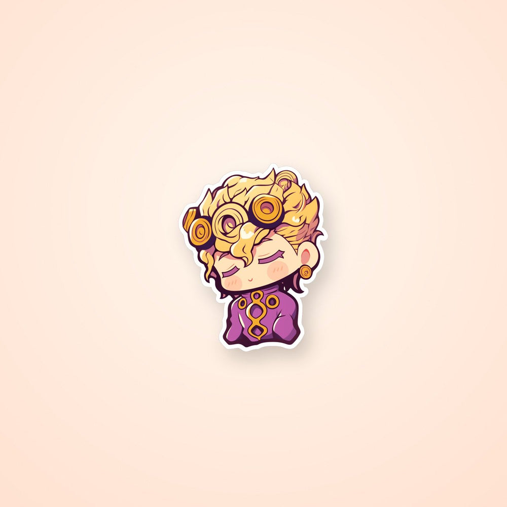 Chibi Giorno Giovanna Anime Sticker