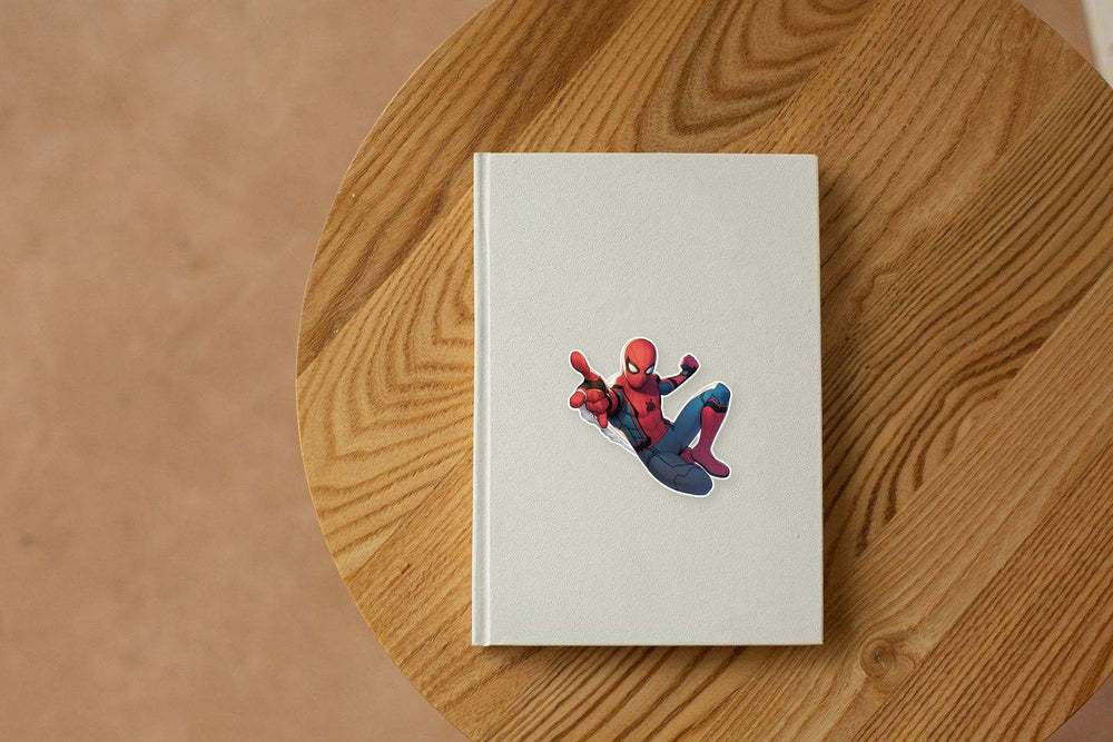 Web-Slinging Spider-Man Sticker