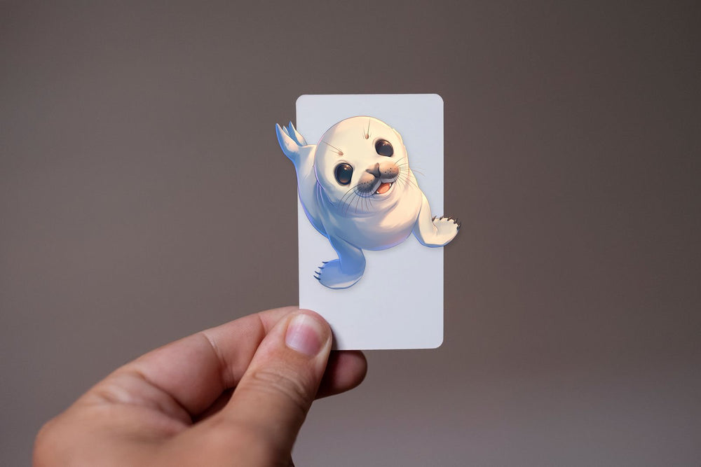 Cute Baby Seal Smiling Sticker