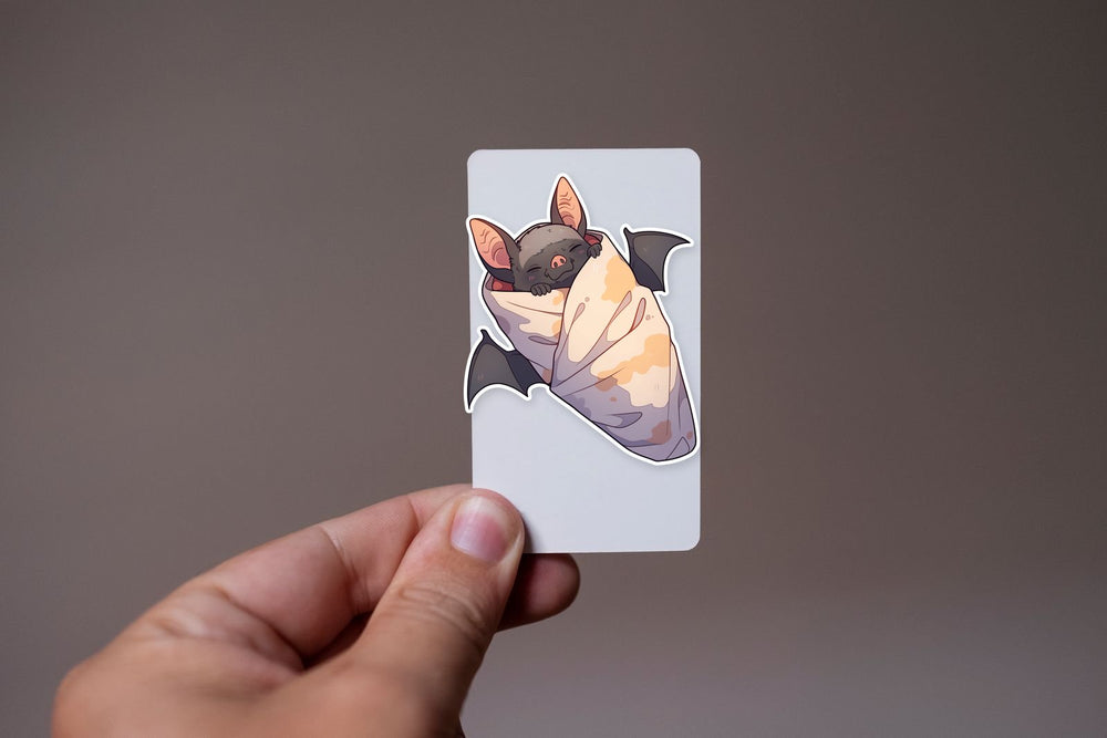 Bat Burrito Funny Sticker