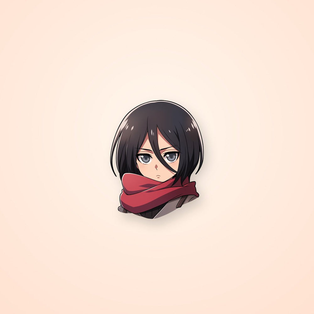 Attack on Titan Sad Mikasa Sticker