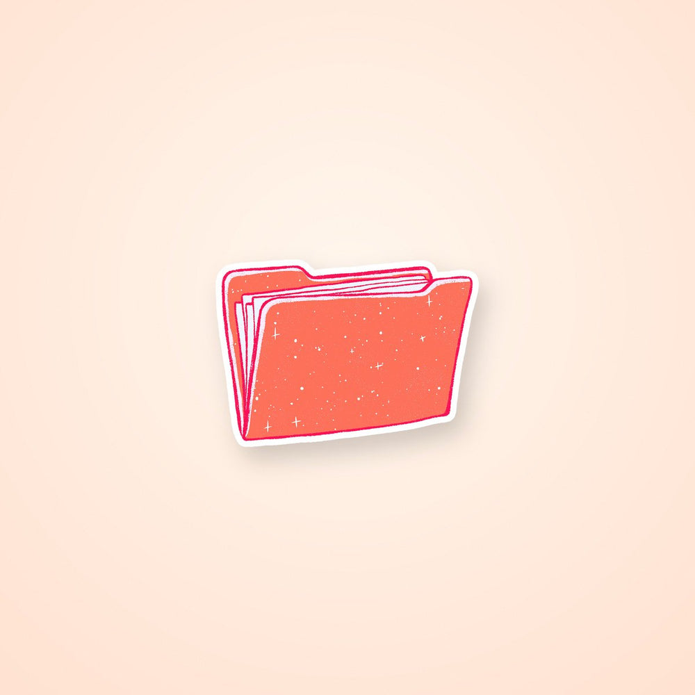 Cozy Folder Aesthetic Sticker