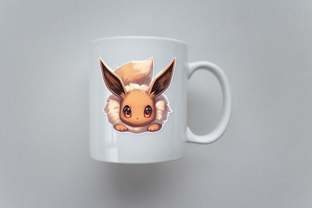 Eevee Brown Fur Sweet Expression Sticker