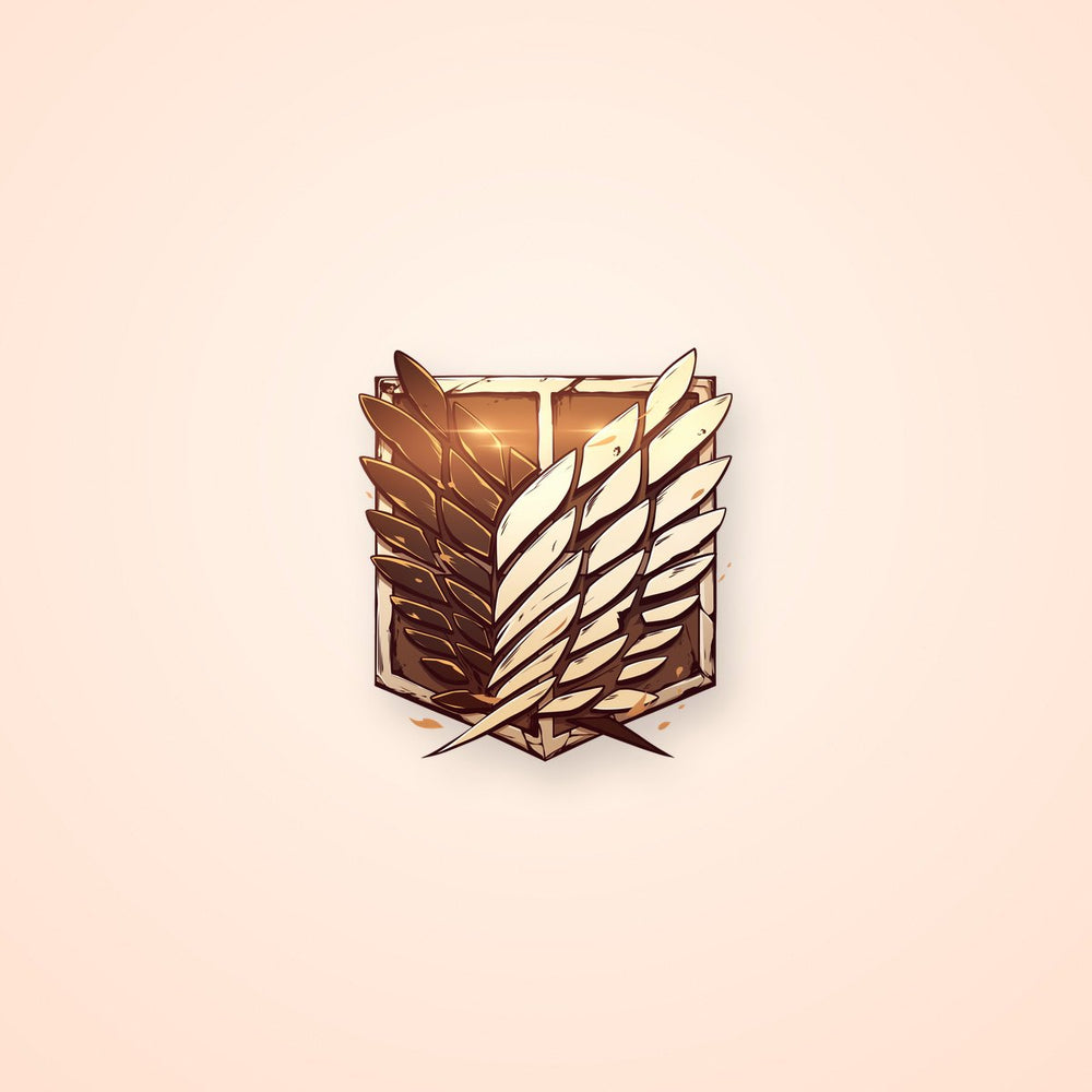 Aot Wings of Freedom Brown Sticker