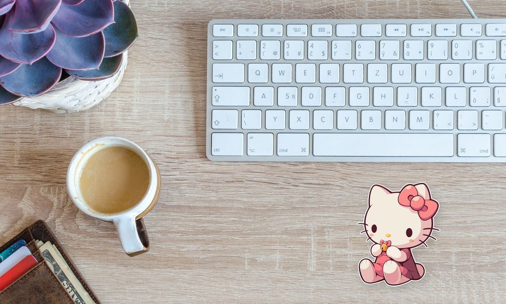 Ribbon Hello Kitty Sticker