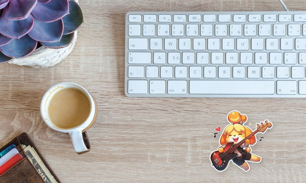 Isabelle Animal Crossing Rockstar Sticker