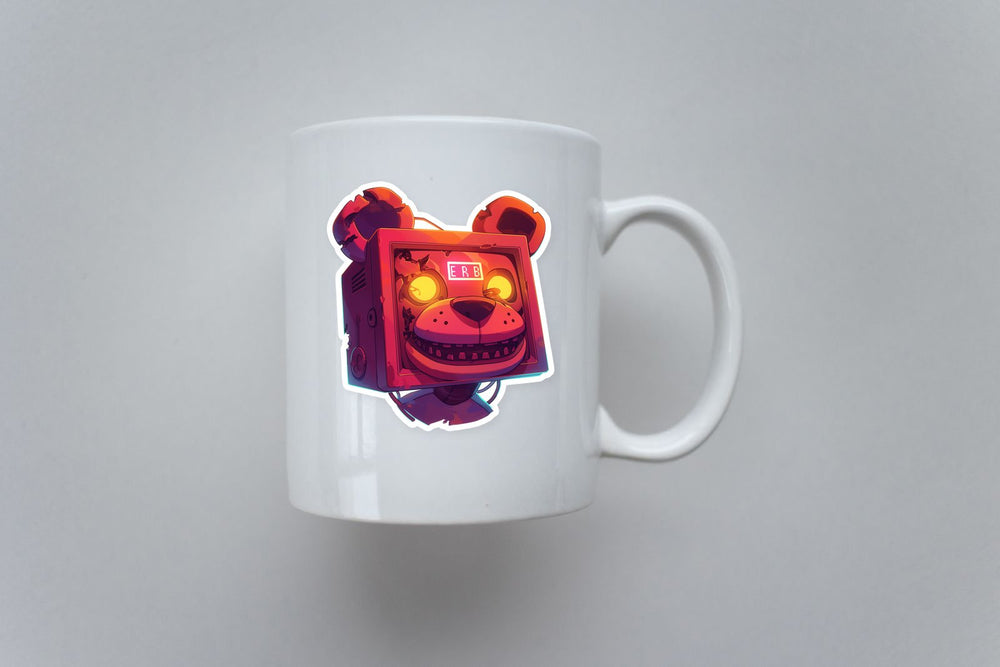 Broken Robotic Bear Fnaf Sticker