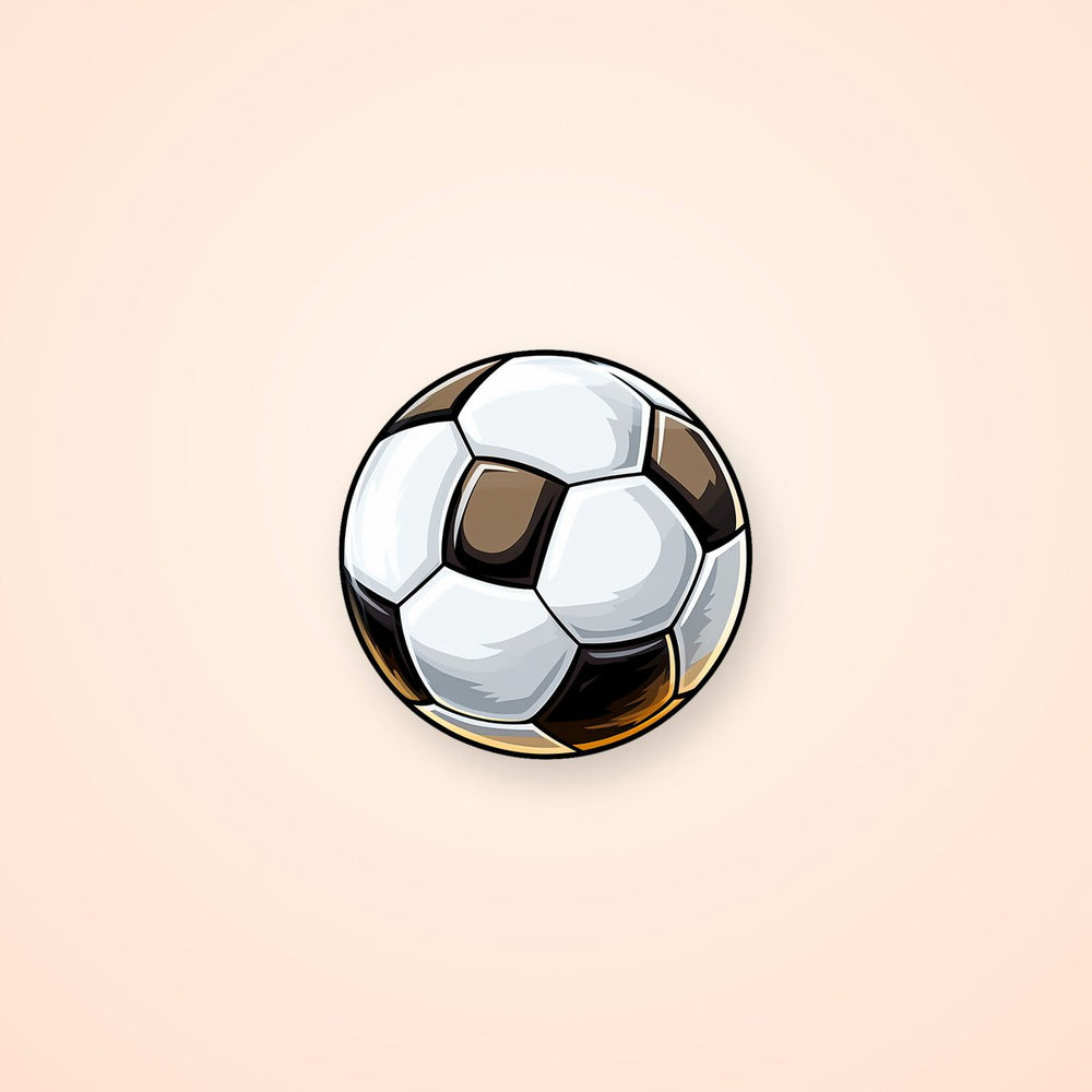 Cartoon Soccer Ball Sticker