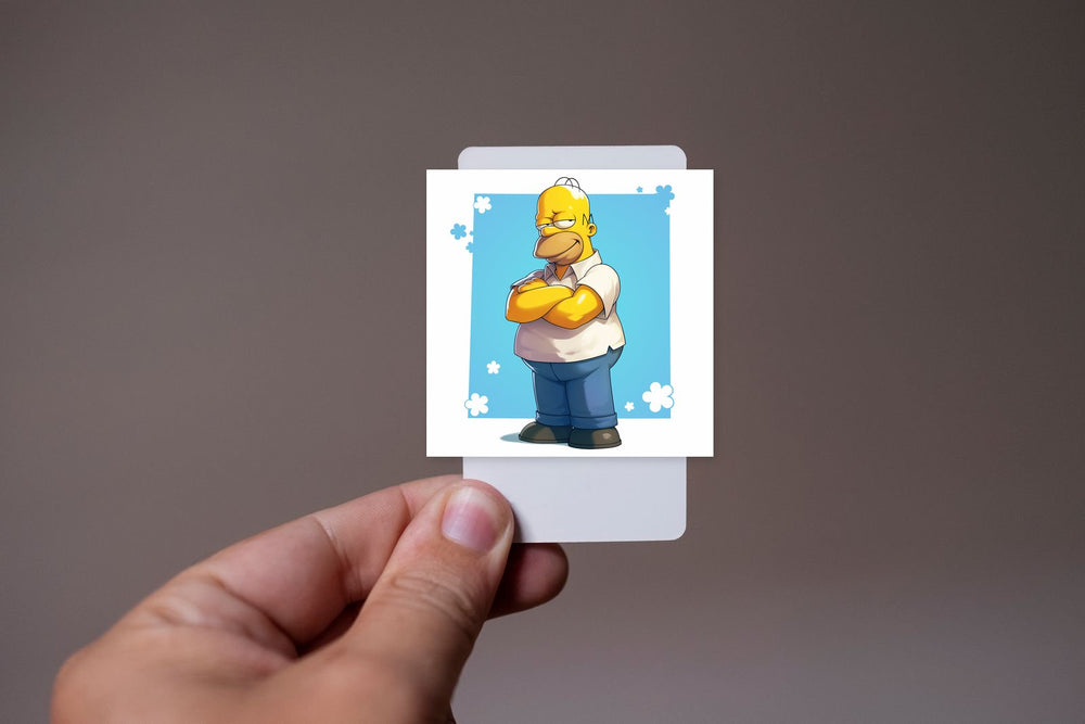Homer Simpson Happy Character Sticker