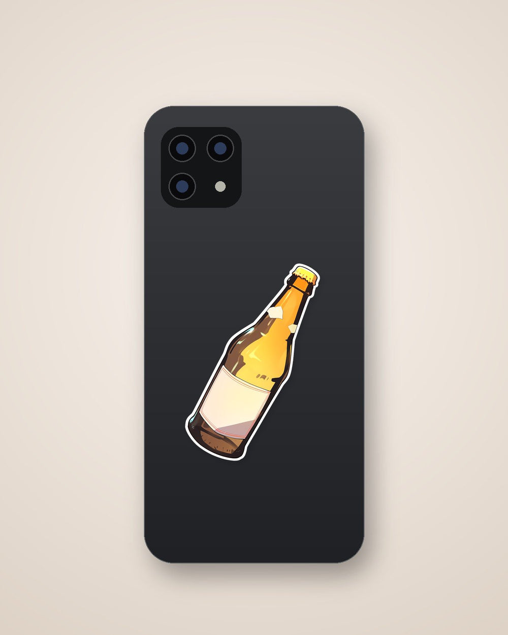 Aesthetic Beer Bottle Sticker
