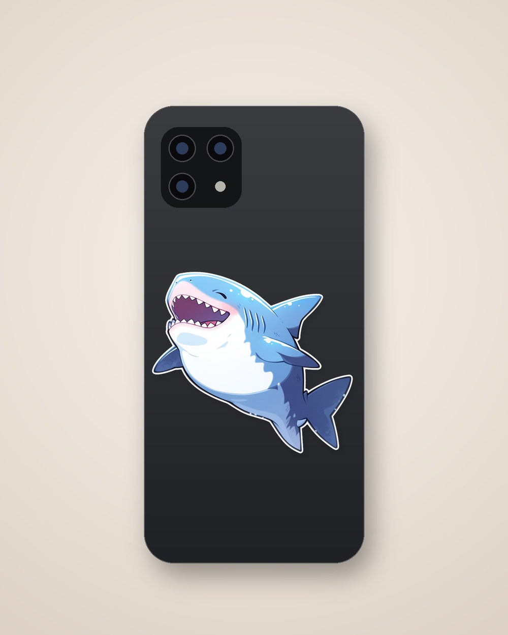 Funny Great White Shark Sticker