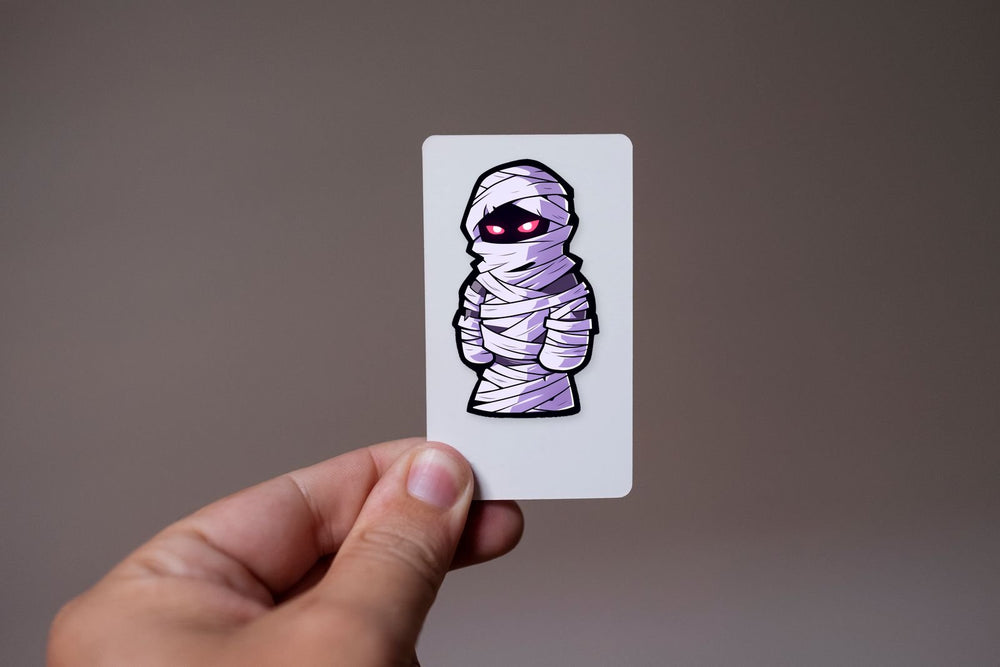 Halloween Mummy with Red Eyes Sticker