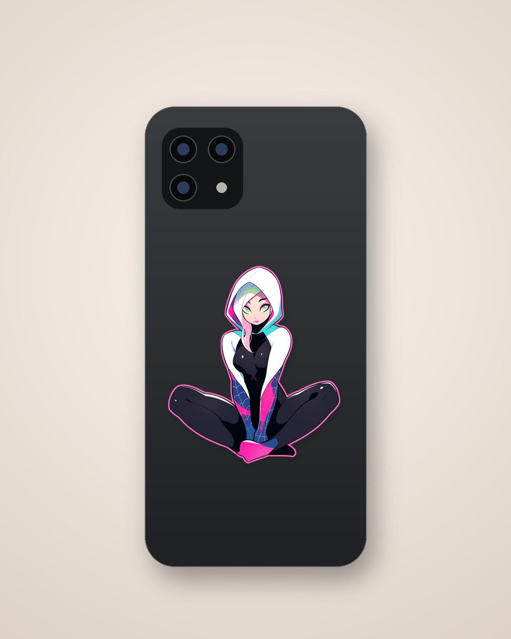 Spider-Gwen Pink Stroke Sticker