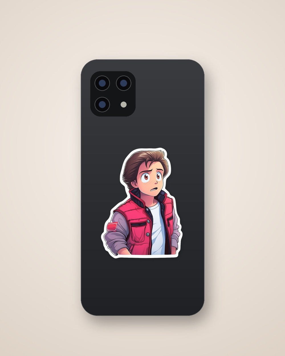 Marty Mcfly Cartoon Sticker