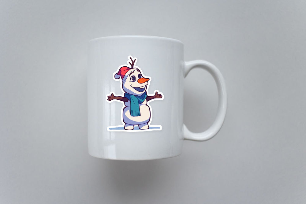 Olaf Smiling Christmas Frozen Sticker