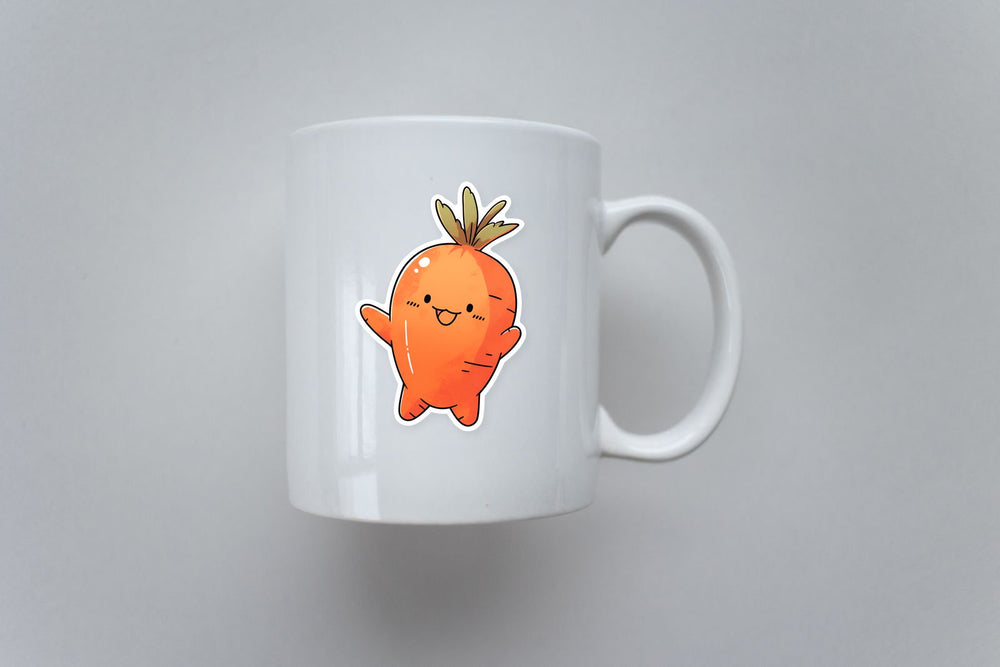 Cute Fat Carrot Sticker