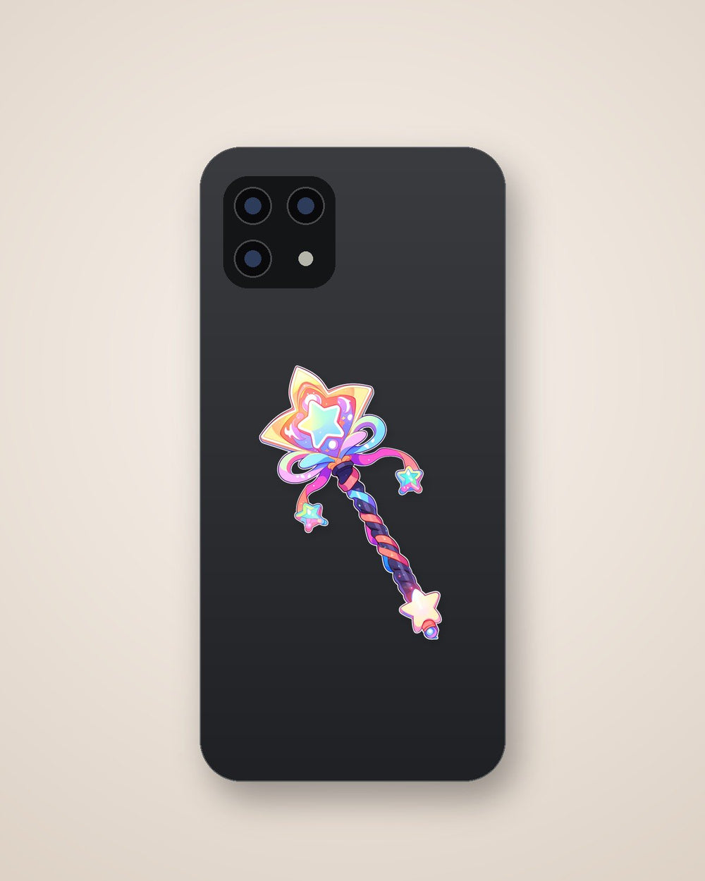 Colorful Magic Wand with Star Sticker