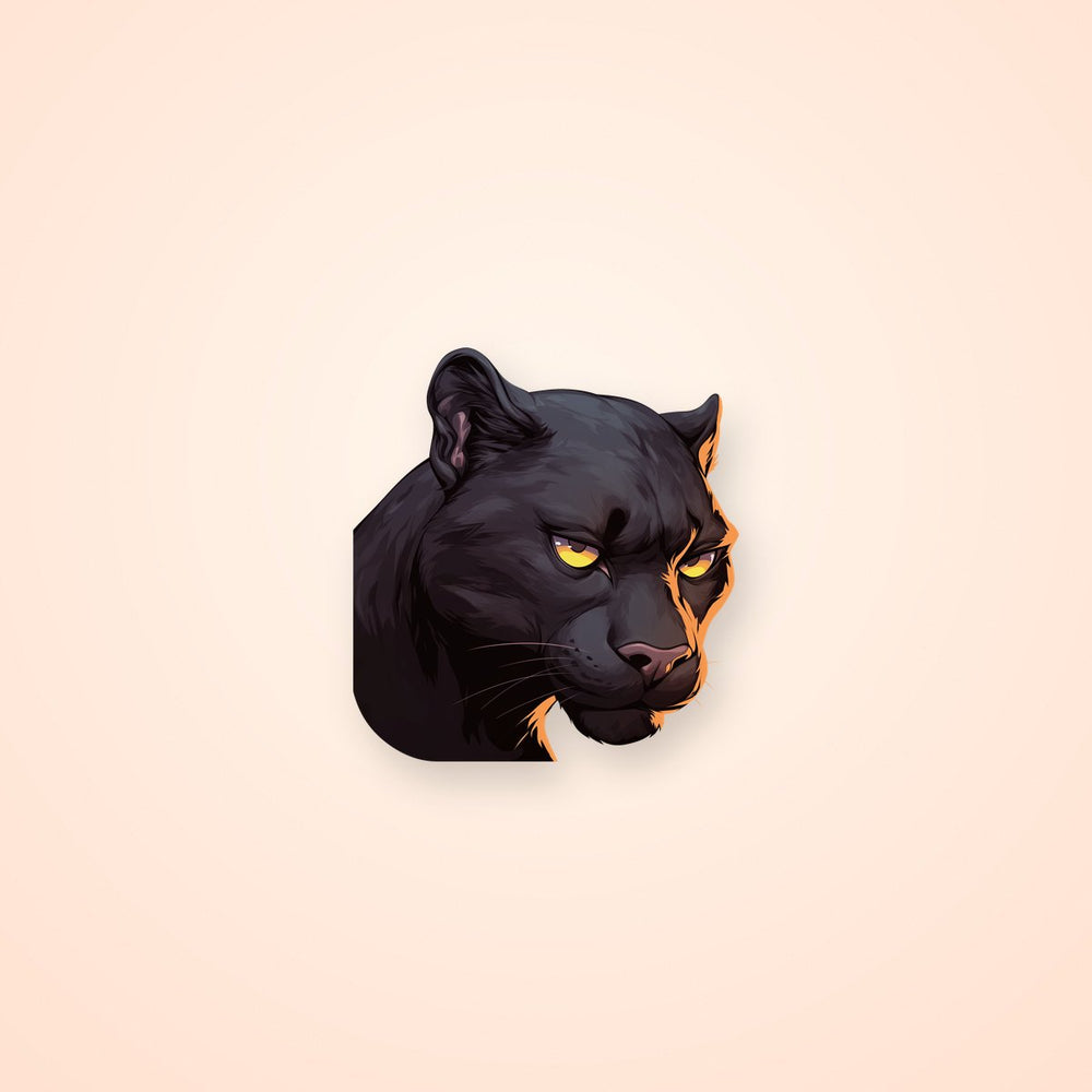 Black Panther Animals Sticker