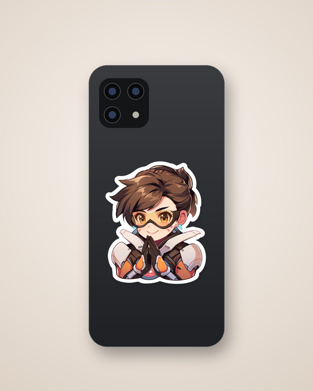 Overwatch Chibi Tracer Sticker