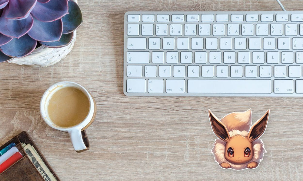 Eevee Brown Fur Sweet Expression Sticker