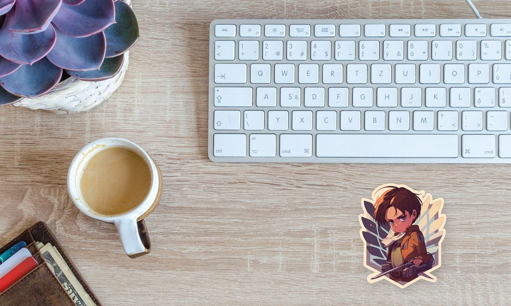 Levi Ackerman Aot Blades Sticker
