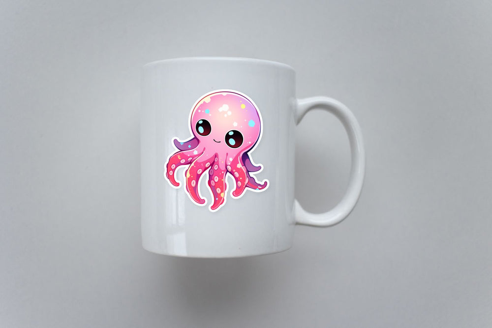 Cute Pink Octopus Sticker