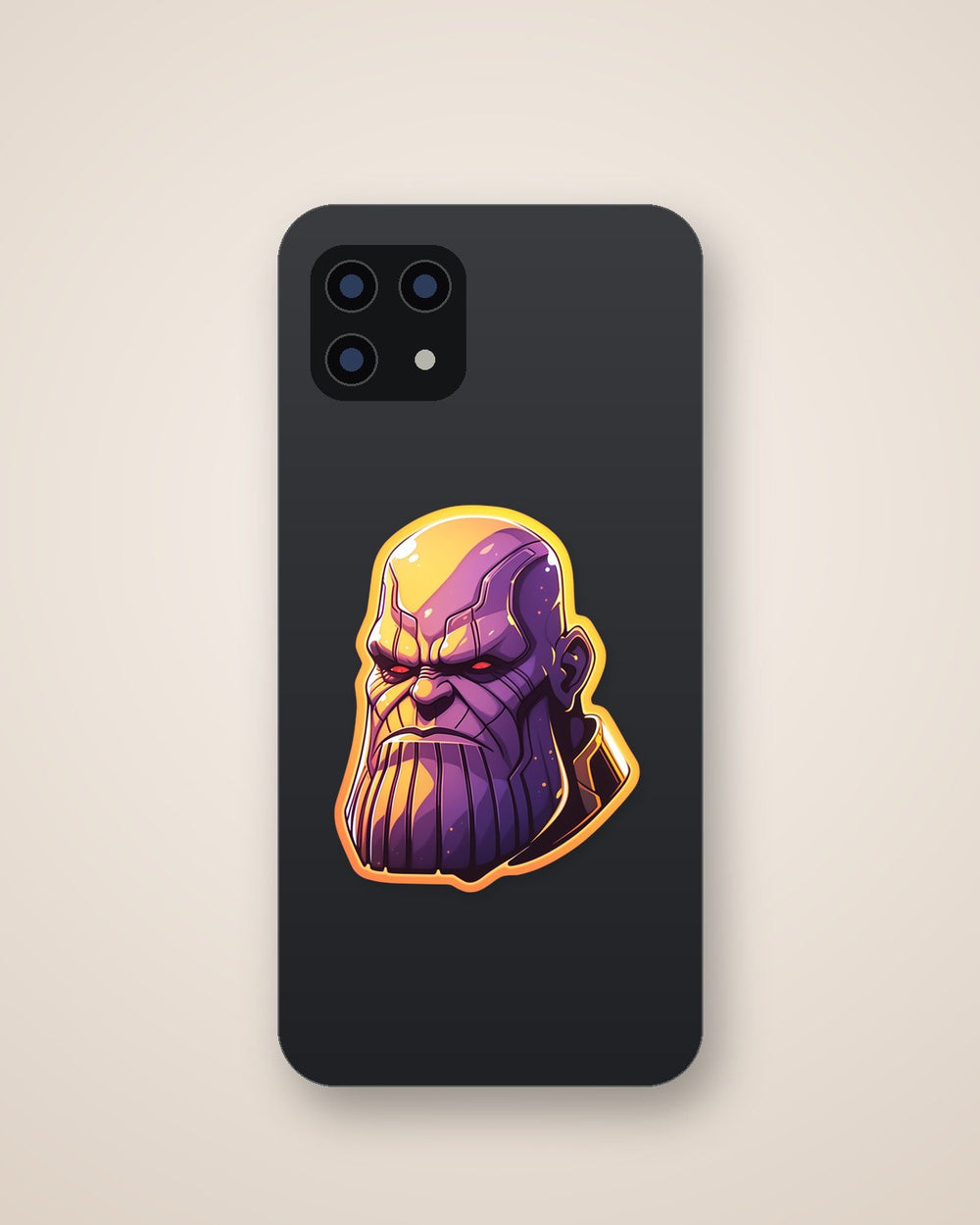 Marvel Brutal Thanos Orange Stroke Sticker