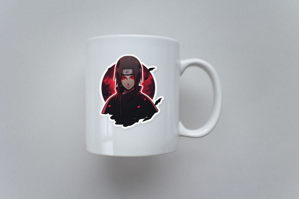 Naruto Itachi Uchiha Red Moon Sticker