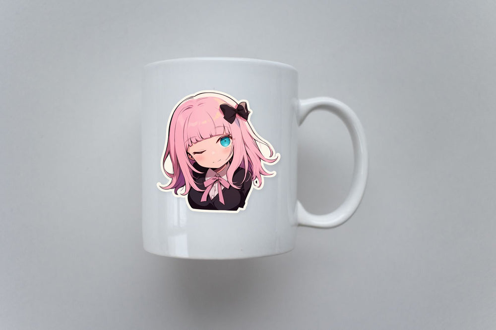 Fujiwara Chika Winking Sticker