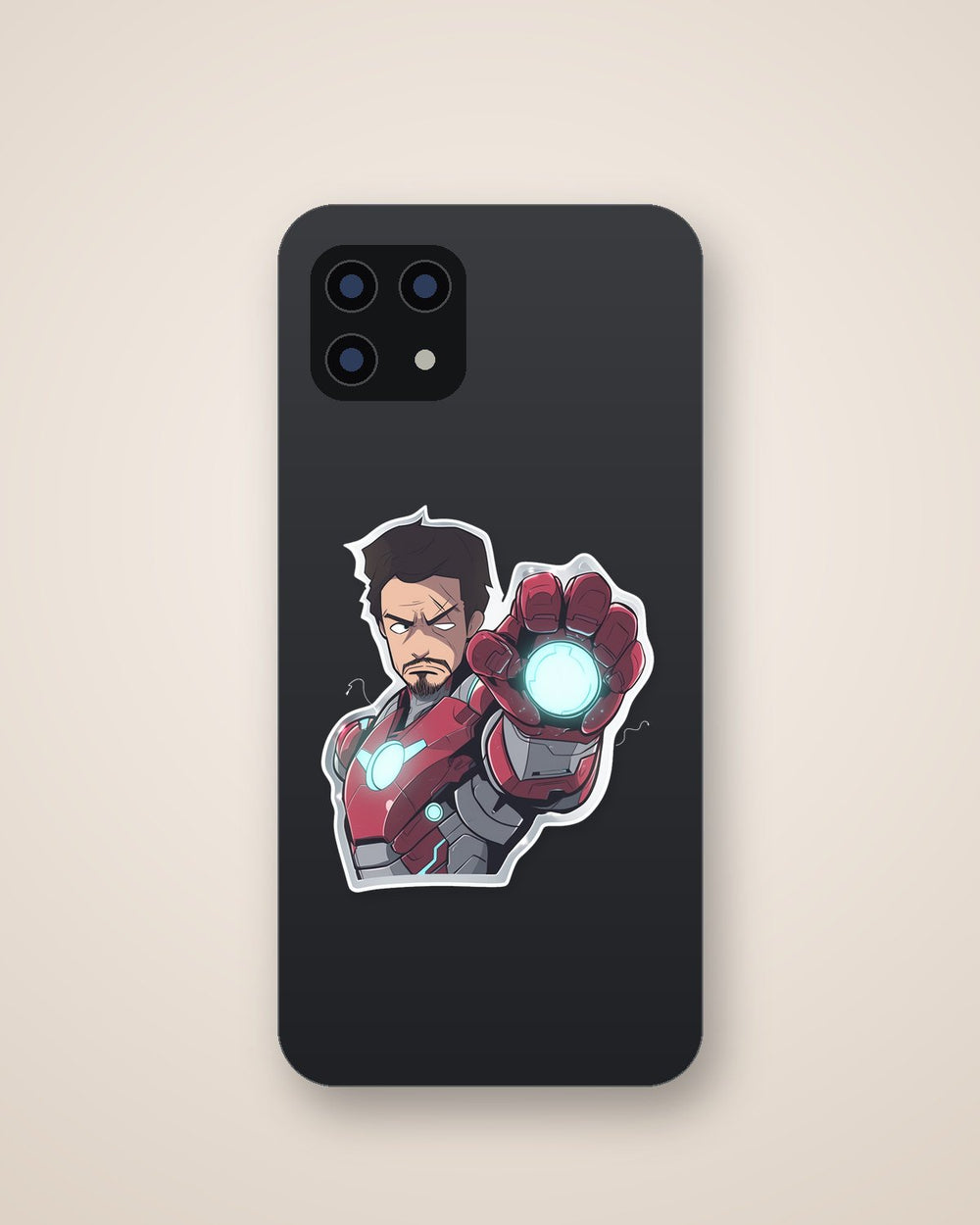 Tony Stark in Suit Shooting Pose Sticker
