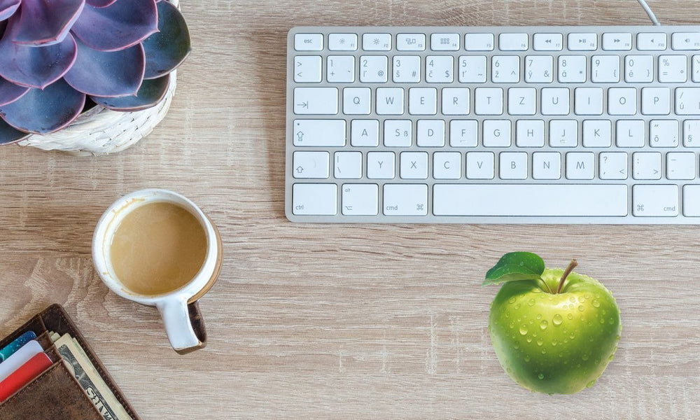 Green Apple Water Drops Clipart