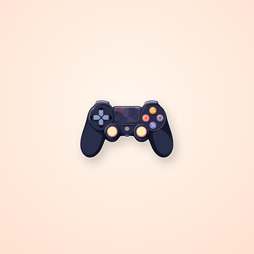 Black Ps4 Dualshock Aesthetic Sticker