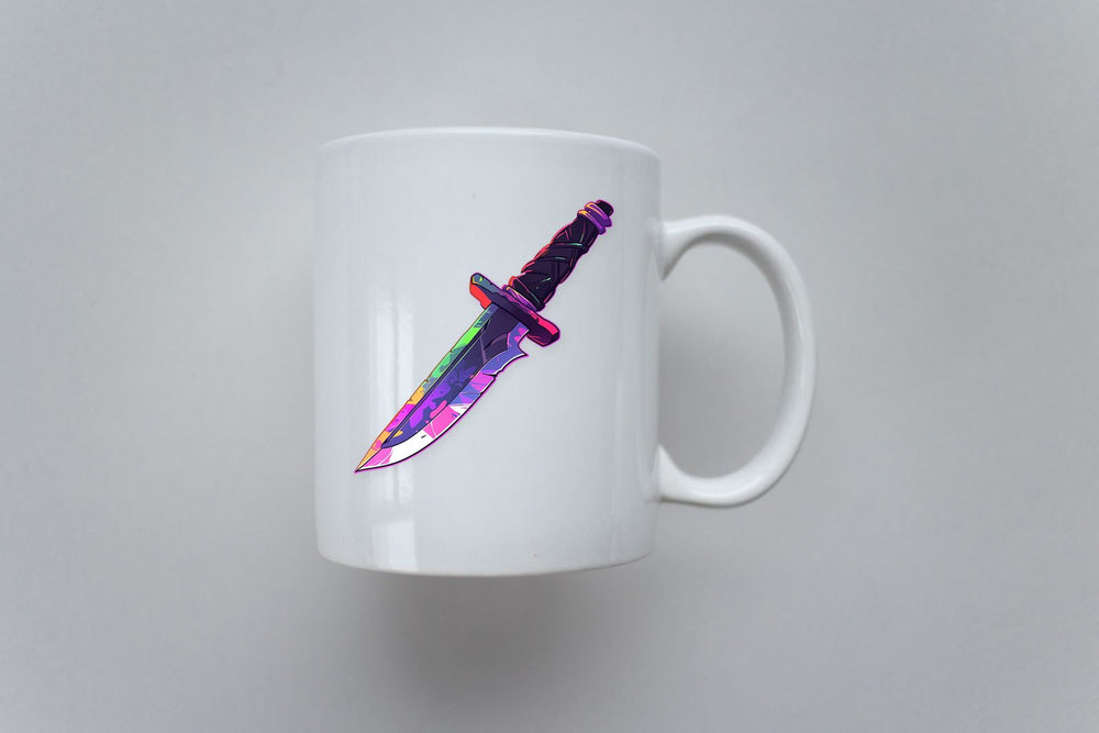 Bright Hunting Knife Sticker